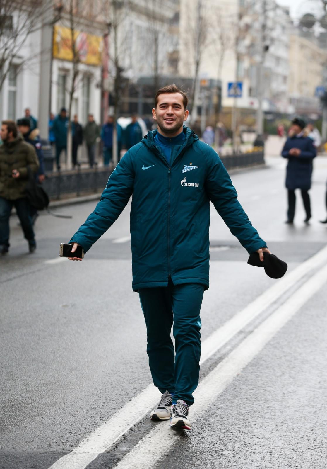 Прогулка «Зенита» по Краснодару, перед матчем «Краснодар» — «Зенит»