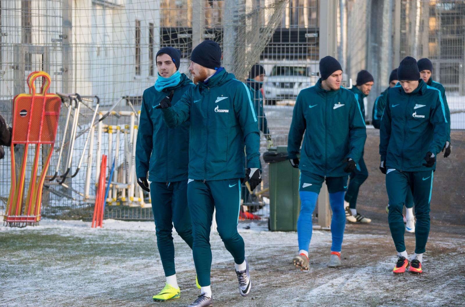 29 ноября: тренировка перед матчем против «Уфы»