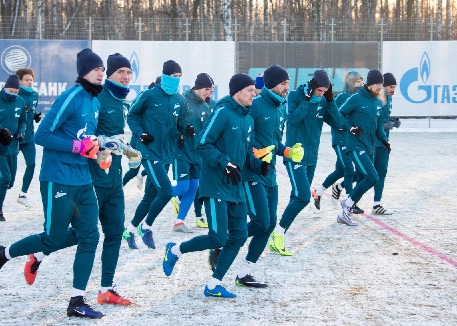 Тренировка «Зенита» перед матчем с «АЗ»