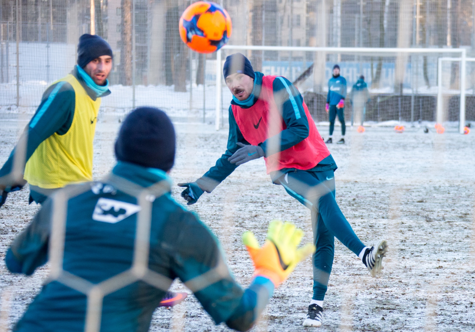 Тренировка «Зенита» перед матчем с «АЗ»