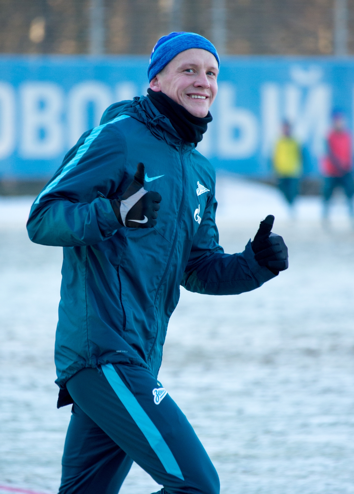 Тренировка «Зенита» перед матчем с «АЗ»