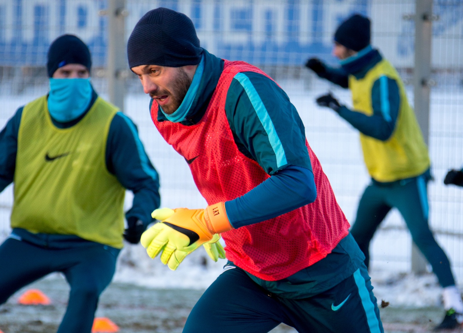 Тренировка «Зенита» перед матчем с «АЗ»