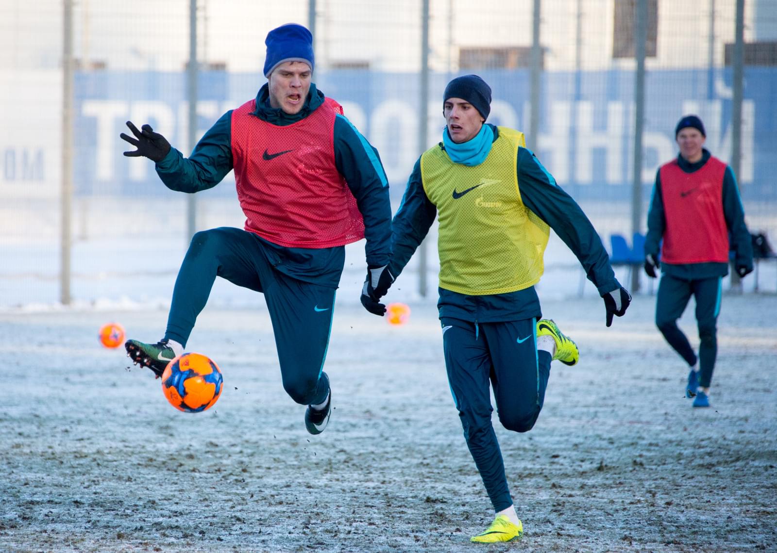 Тренировка «Зенита» перед матчем с «АЗ»