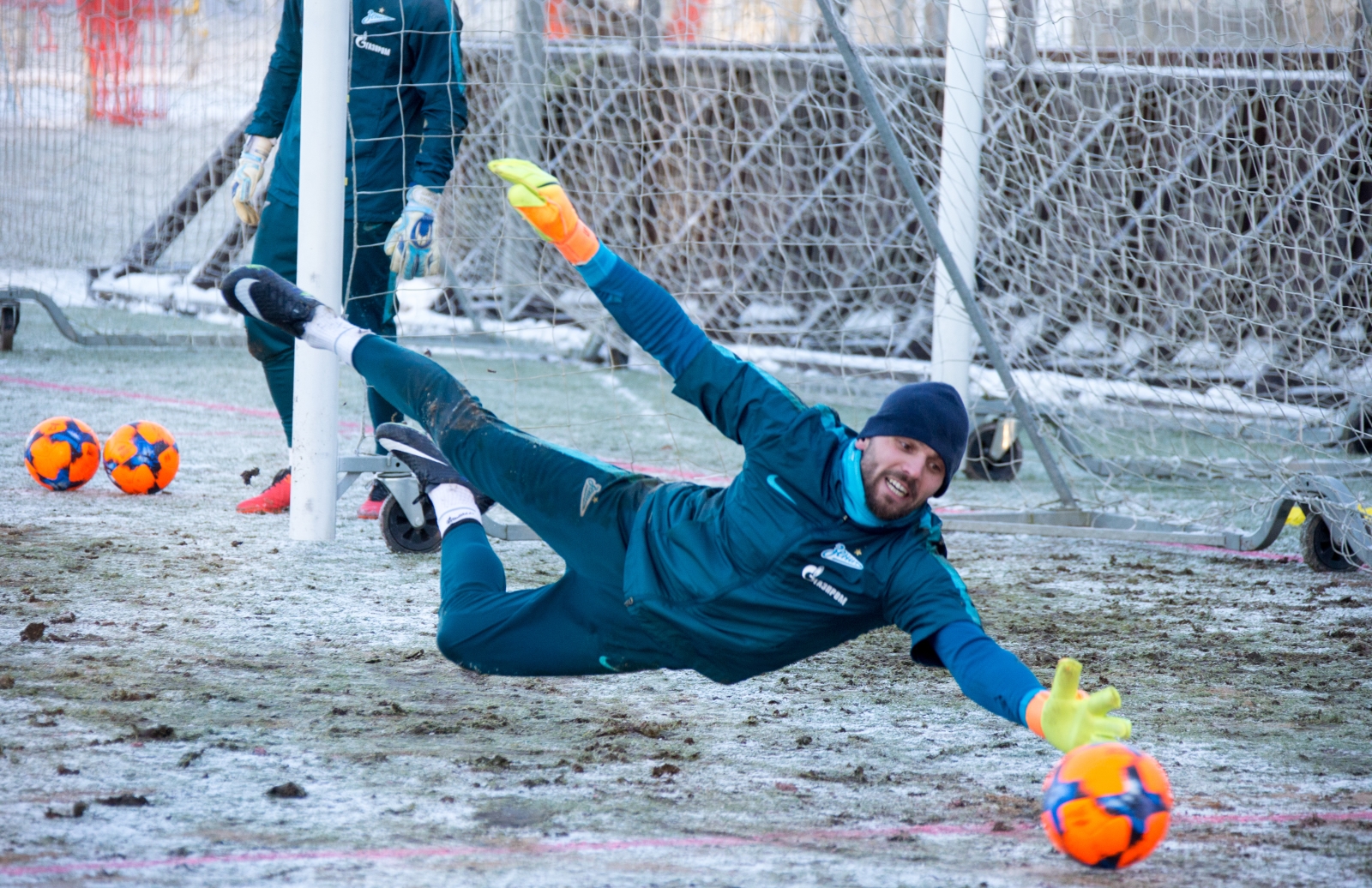 Тренировка «Зенита» перед матчем с «АЗ»