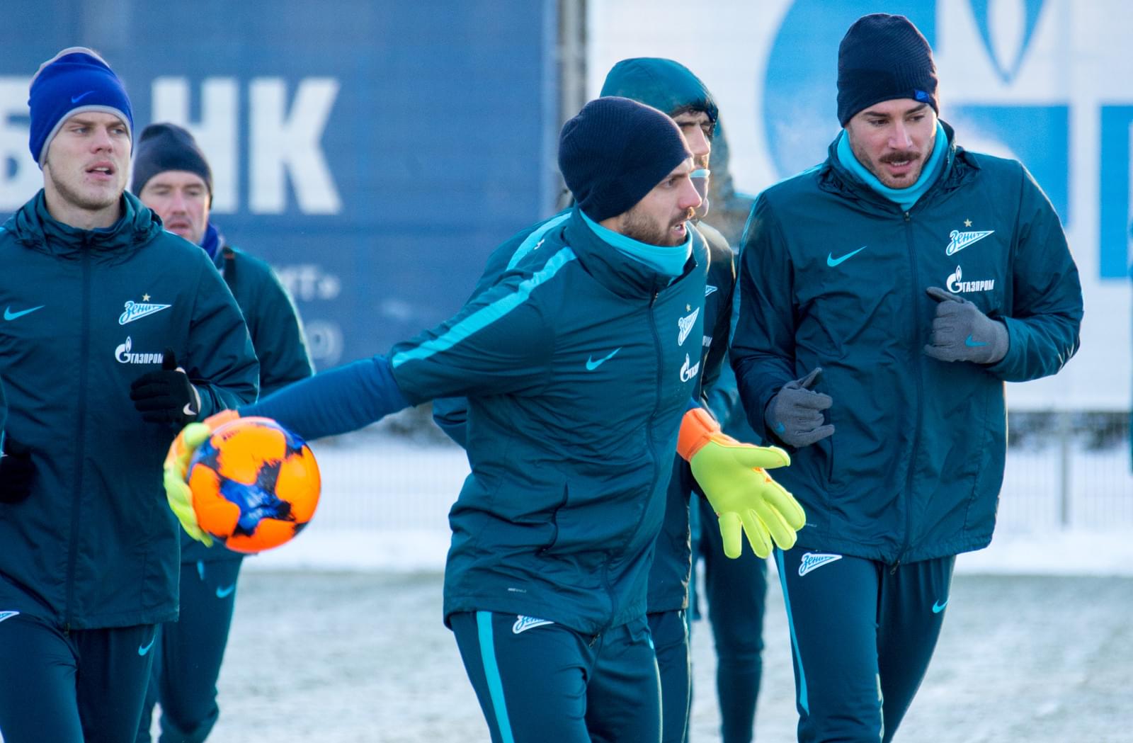 Тренировка «Зенита» перед матчем с «АЗ»