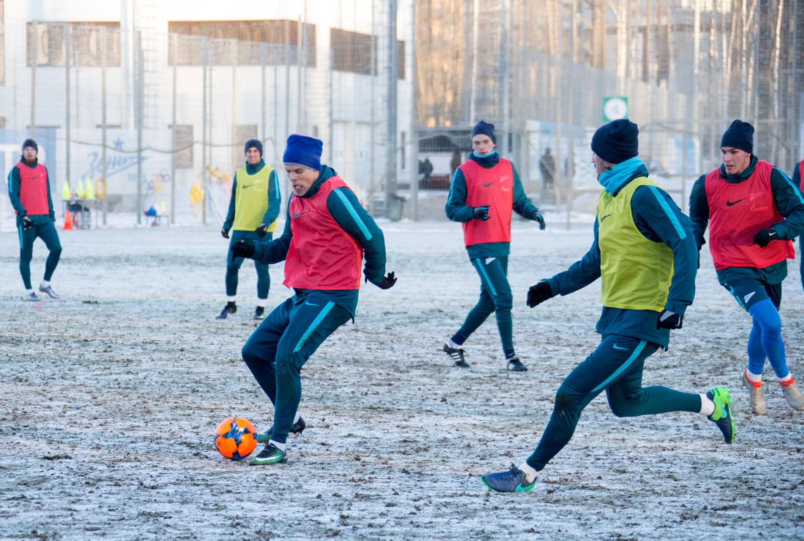 Тренировка «Зенита» перед матчем с «АЗ»