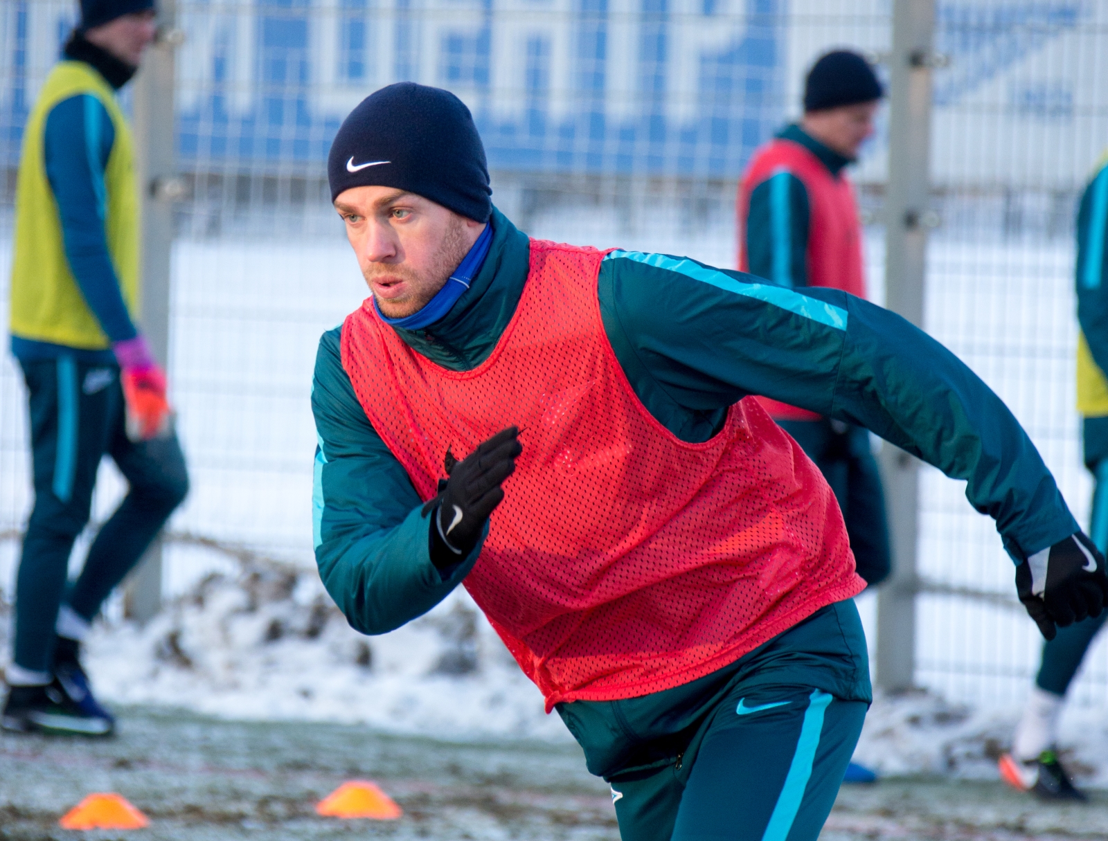 Тренировка «Зенита» перед матчем с «АЗ»