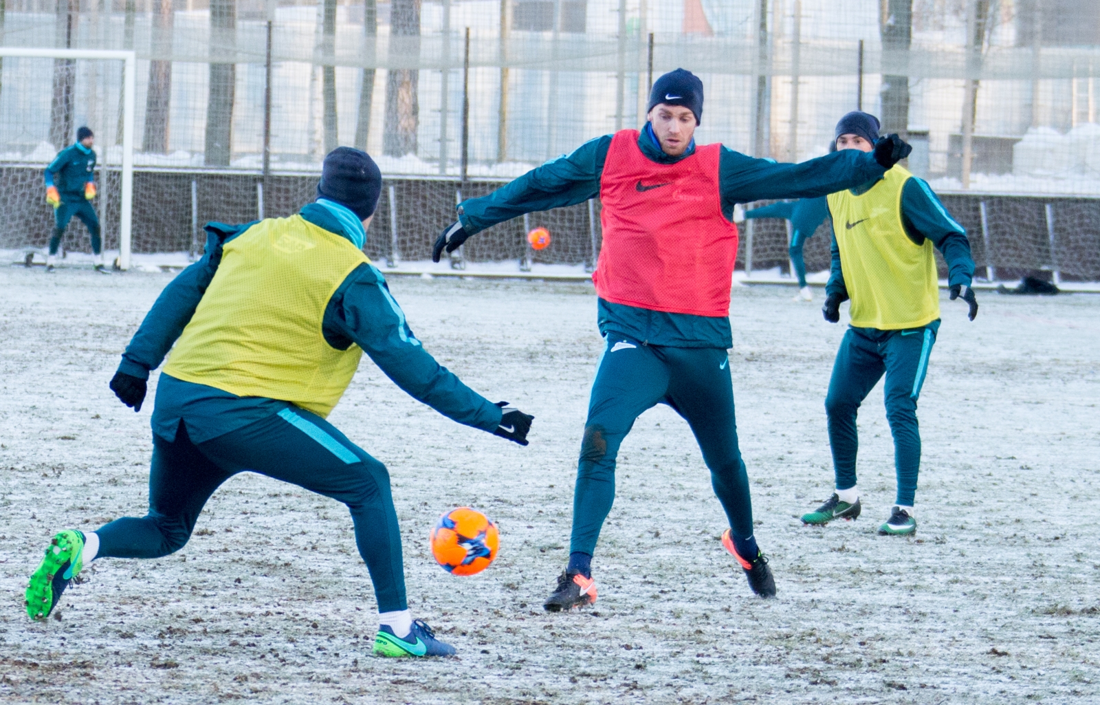 Тренировка «Зенита» перед матчем с «АЗ»
