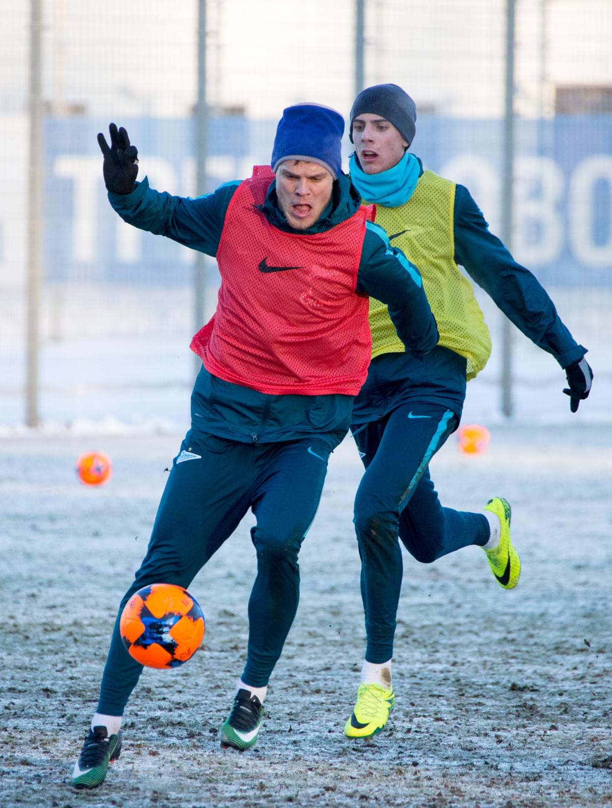 Тренировка «Зенита» перед матчем с «АЗ»