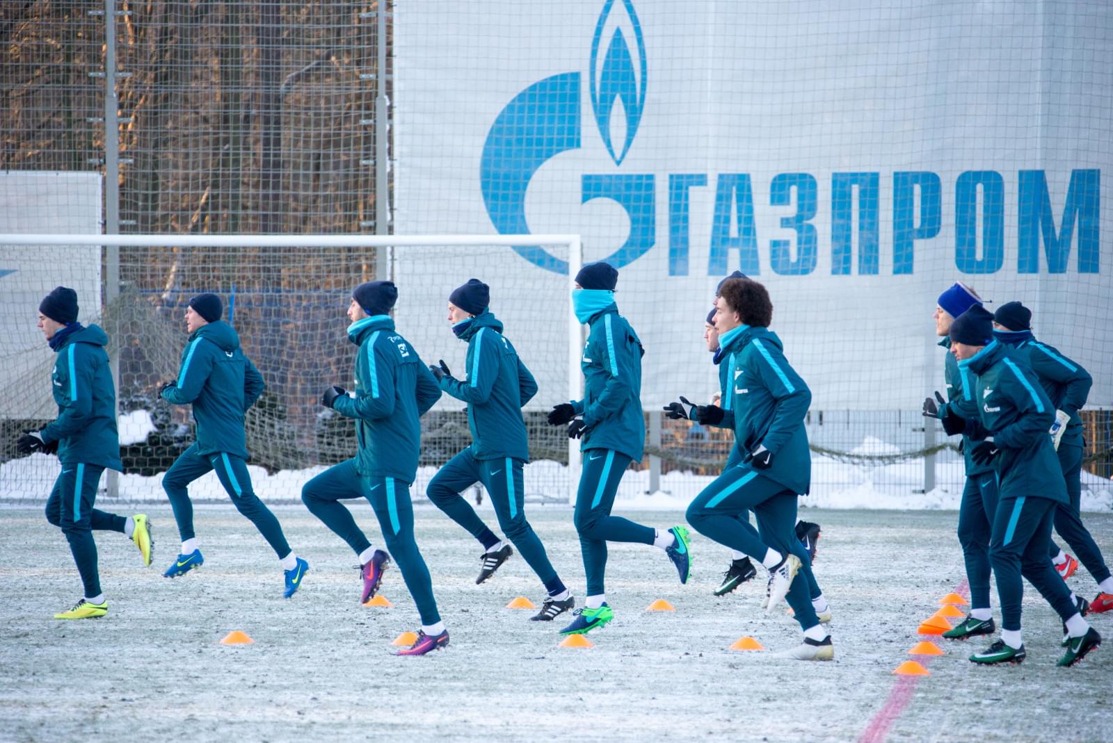 Тренировка «Зенита» перед матчем с «АЗ»