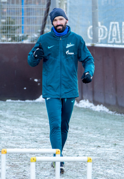 Тренировка «Зенита» перед матчем с «АЗ»