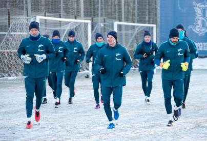 Тренировка «Зенита» перед матчем с «АЗ»