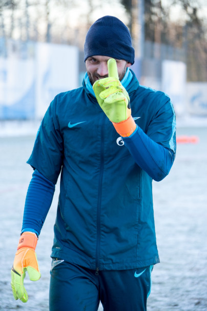 Тренировка «Зенита» перед матчем с «АЗ»