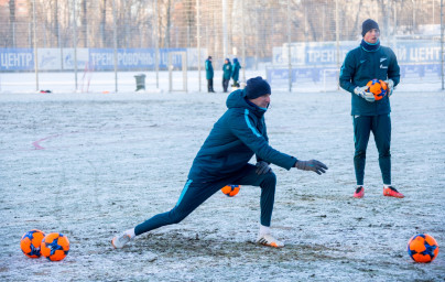Тренировка «Зенита» перед матчем с «АЗ»