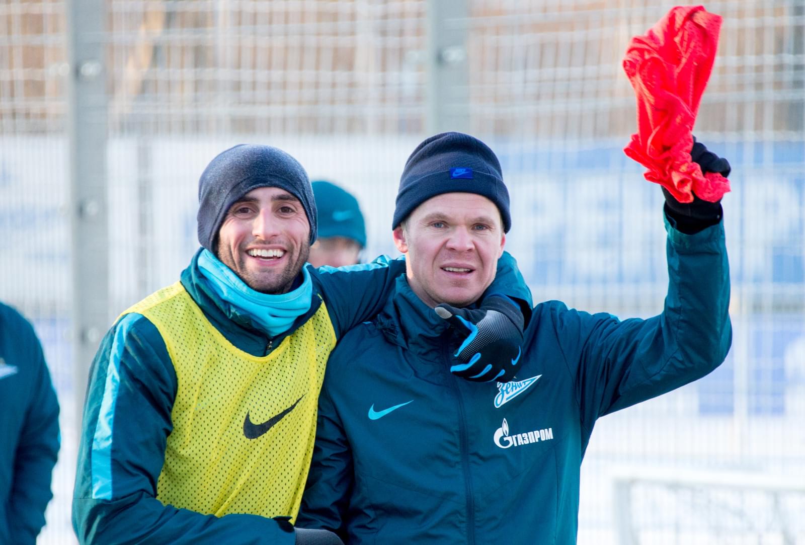 Тренировка «Зенита» перед матчем с «АЗ»