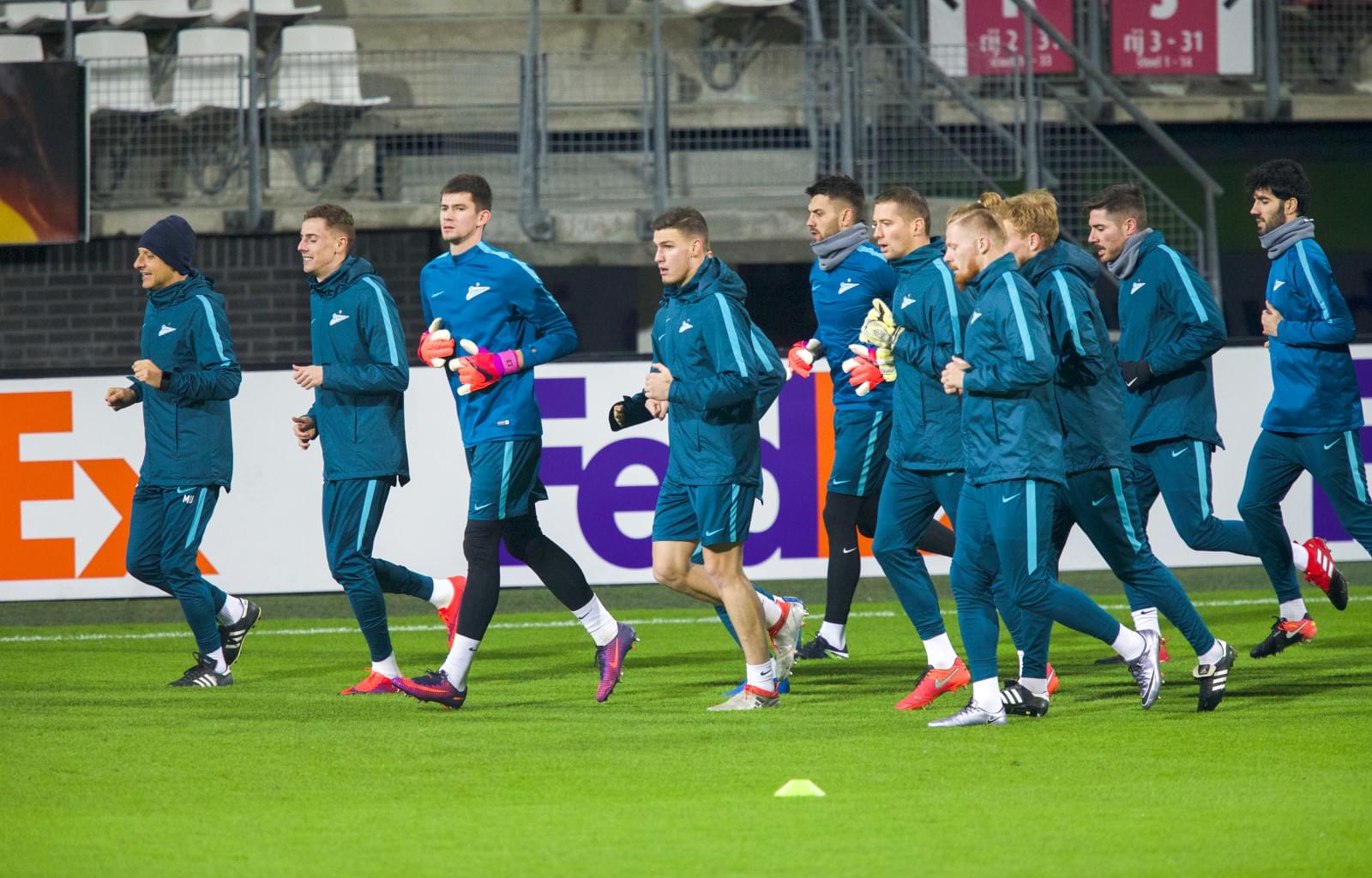 Лига Европы УЕФА: открытая тренировка «Зенита» перед матчем с «АЗ»