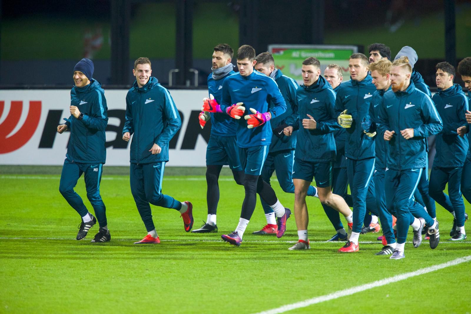 Лига Европы УЕФА: открытая тренировка «Зенита» перед матчем с «АЗ»