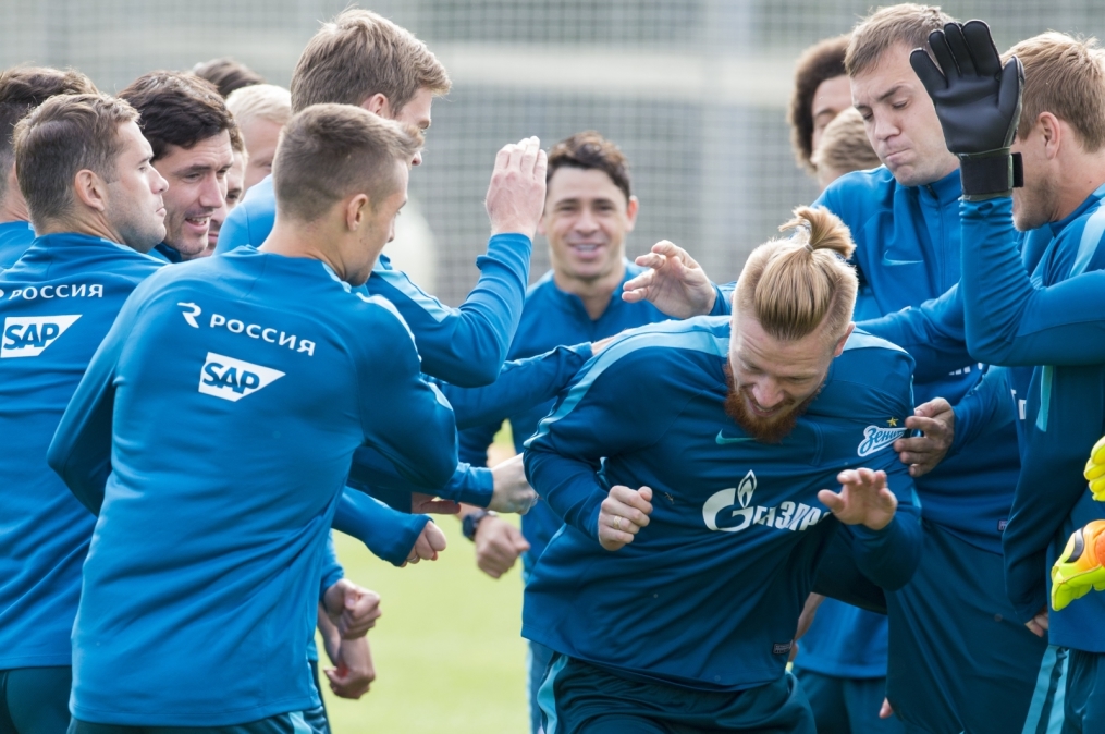 Открытая тренировка «Зенита» перед матчем с «Арсеналом»