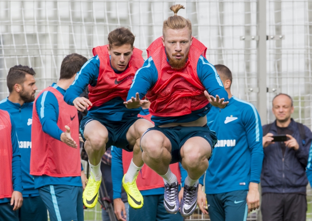 Открытая тренировка «Зенита» перед матчем с «Арсеналом»
