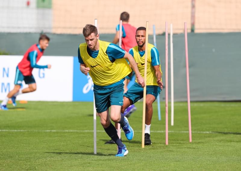 «Газпром»-тренировочные сборы в Дубае: 13 января, утренняя тренировка