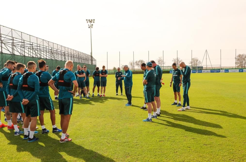 «Газпром»-тренировочные сборы в Дубае: 13 января, утренняя тренировка