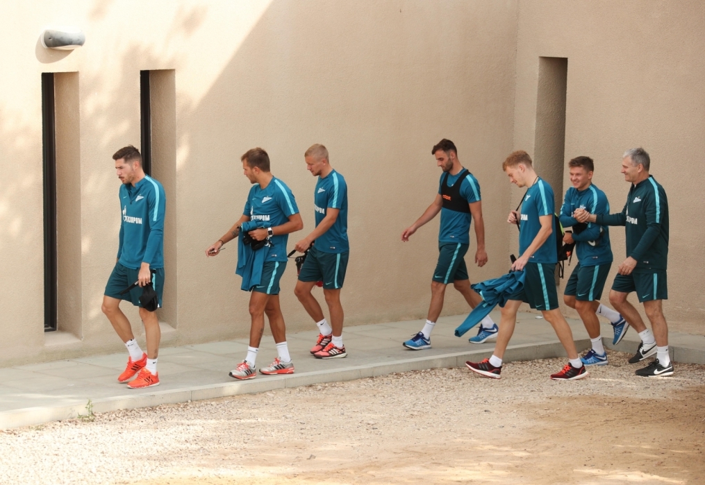 «Газпром»-тренировочные сборы в Дубае: 13 января, утренняя тренировка