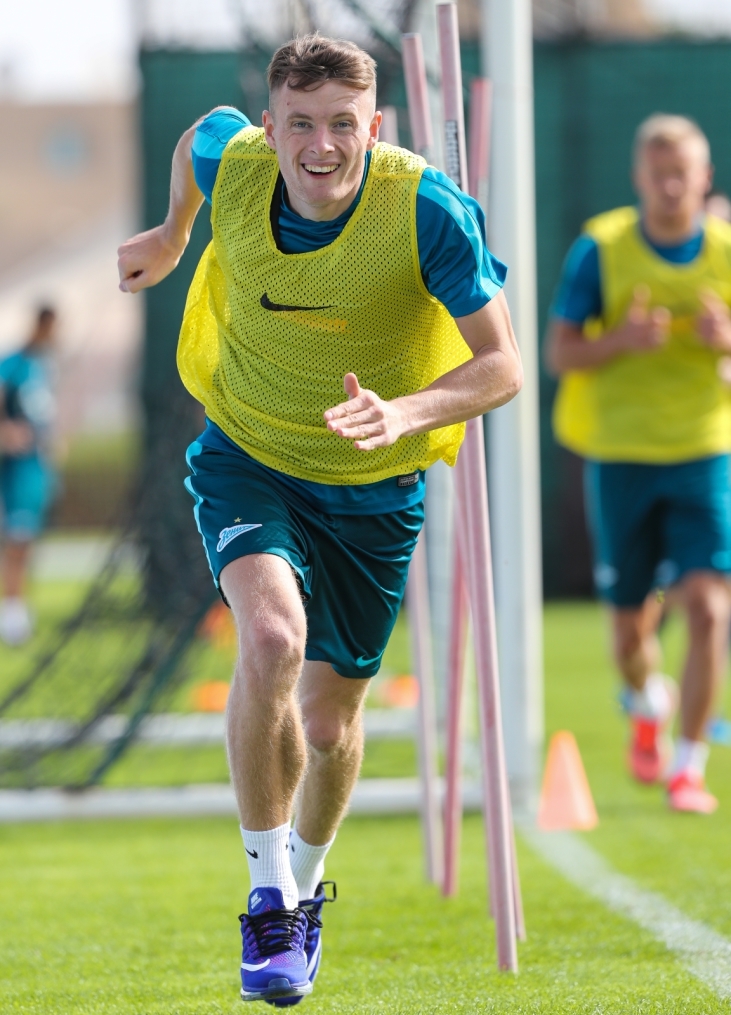 «Газпром»-тренировочные сборы в Дубае: 13 января, утренняя тренировка