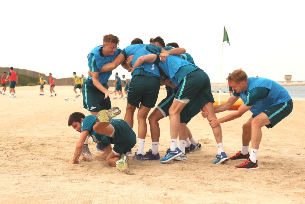 «Газпром»-тренировочные сборы в Дубае: 15 января, утренняя тренировка