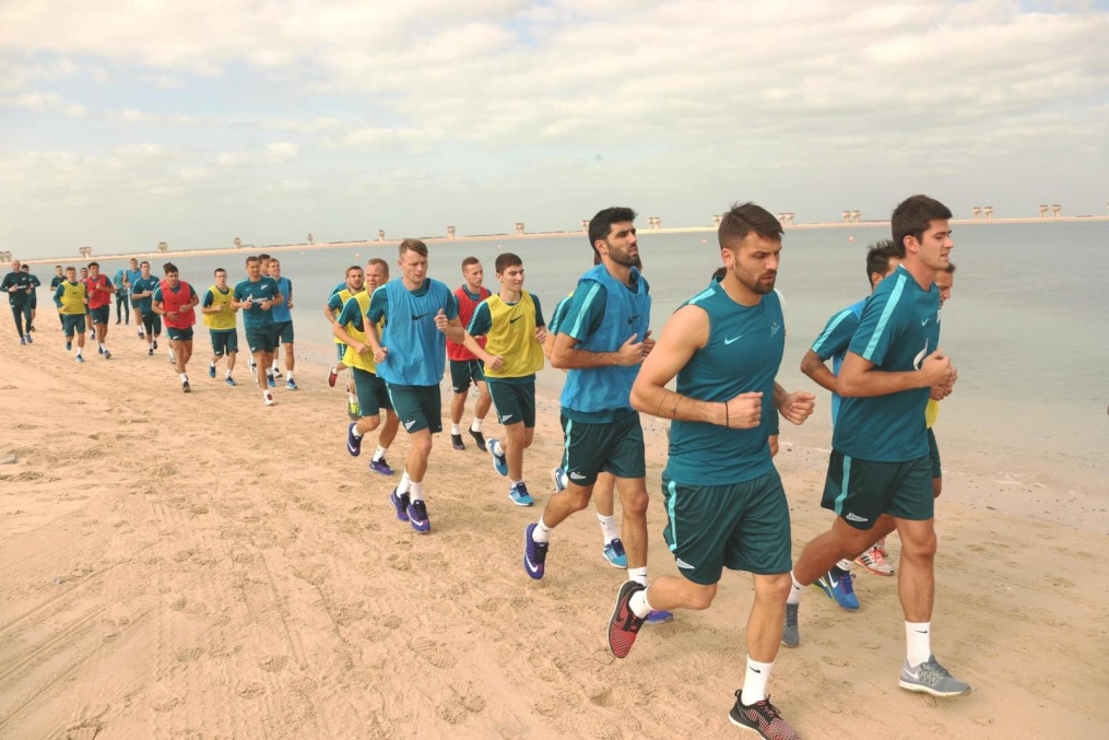 «Газпром»-тренировочные сборы в Дубае: 15 января, утренняя тренировка