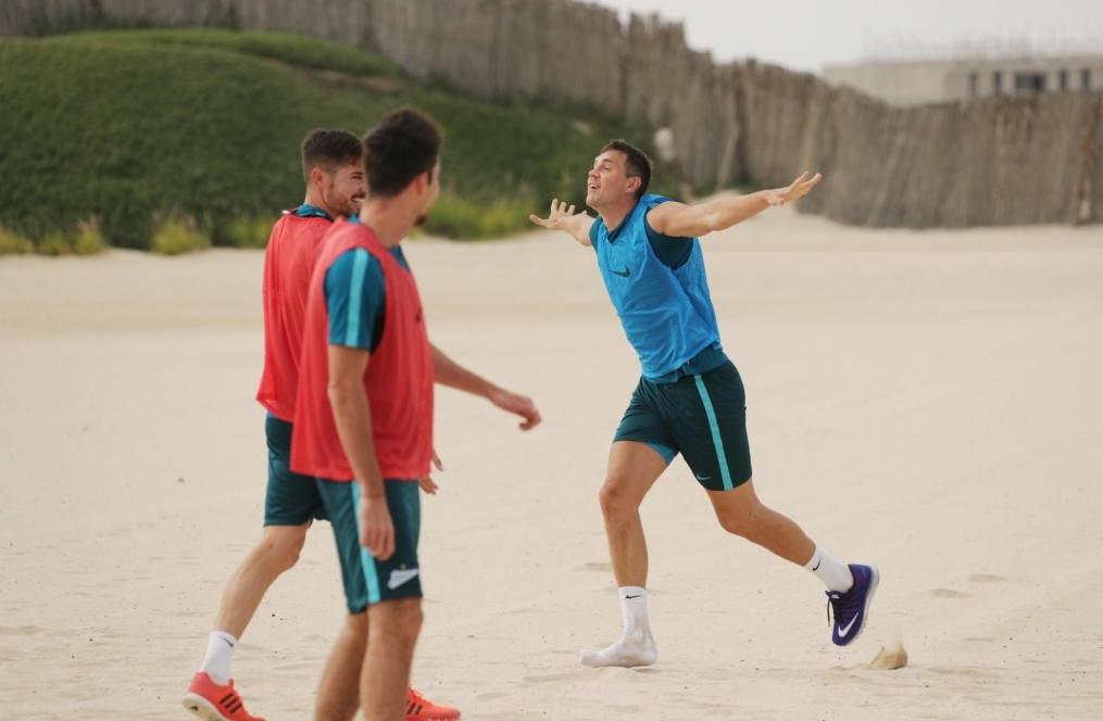 «Газпром»-тренировочные сборы в Дубае: 15 января, утренняя тренировка