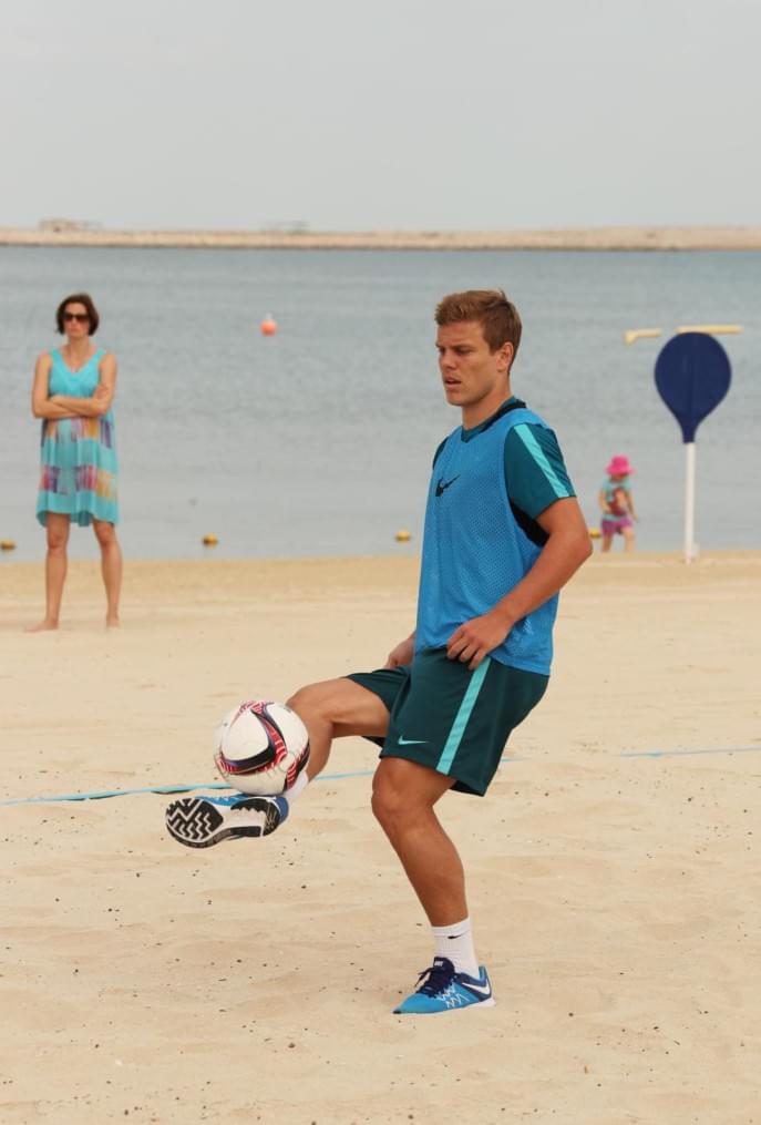 «Газпром»-тренировочные сборы в Дубае: 15 января, утренняя тренировка