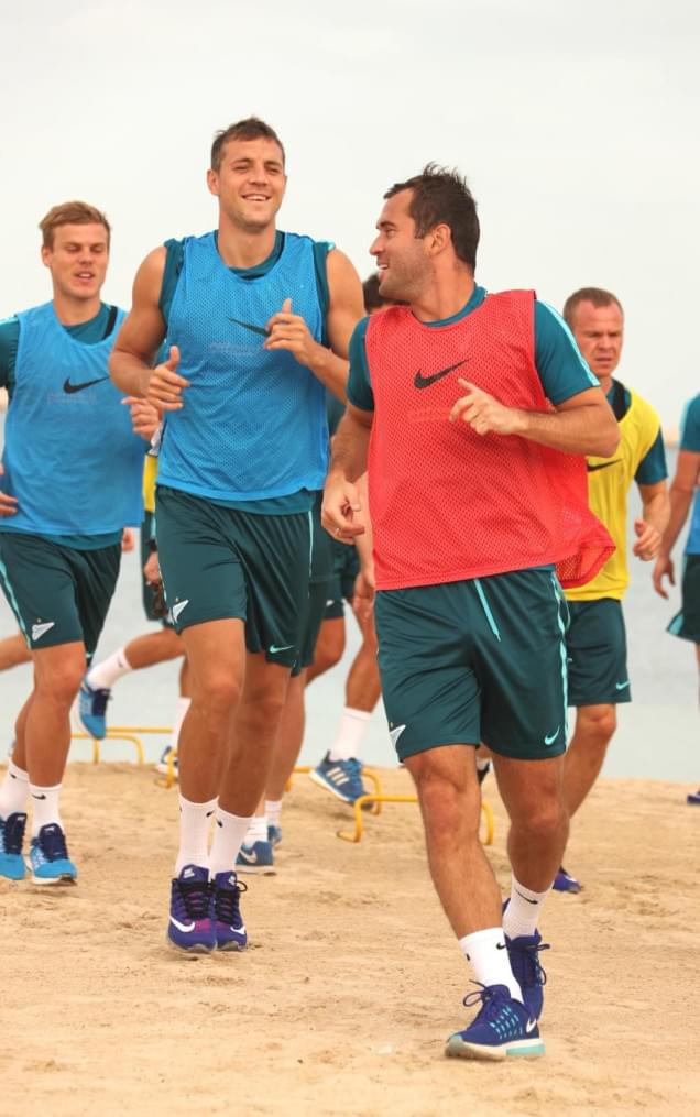 «Газпром»-тренировочные сборы в Дубае: 15 января, утренняя тренировка