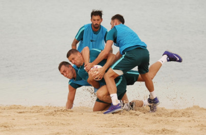 «Газпром»-тренировочные сборы в Дубае: 15 января, утренняя тренировка