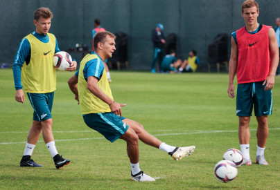 «Газпром»-тренировочные сборы в Дубае: 18 января, утренняя тренировка