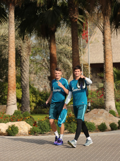 «Газпром»-тренировочные сборы в Дубае: 18 января, утренняя тренировка