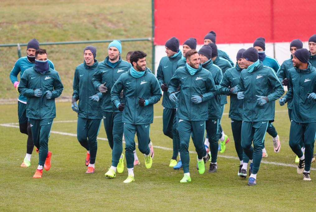 Третьи «Газпром»-тренировочные сборы в Бельгии: 12 февраля, утренняя тренировка