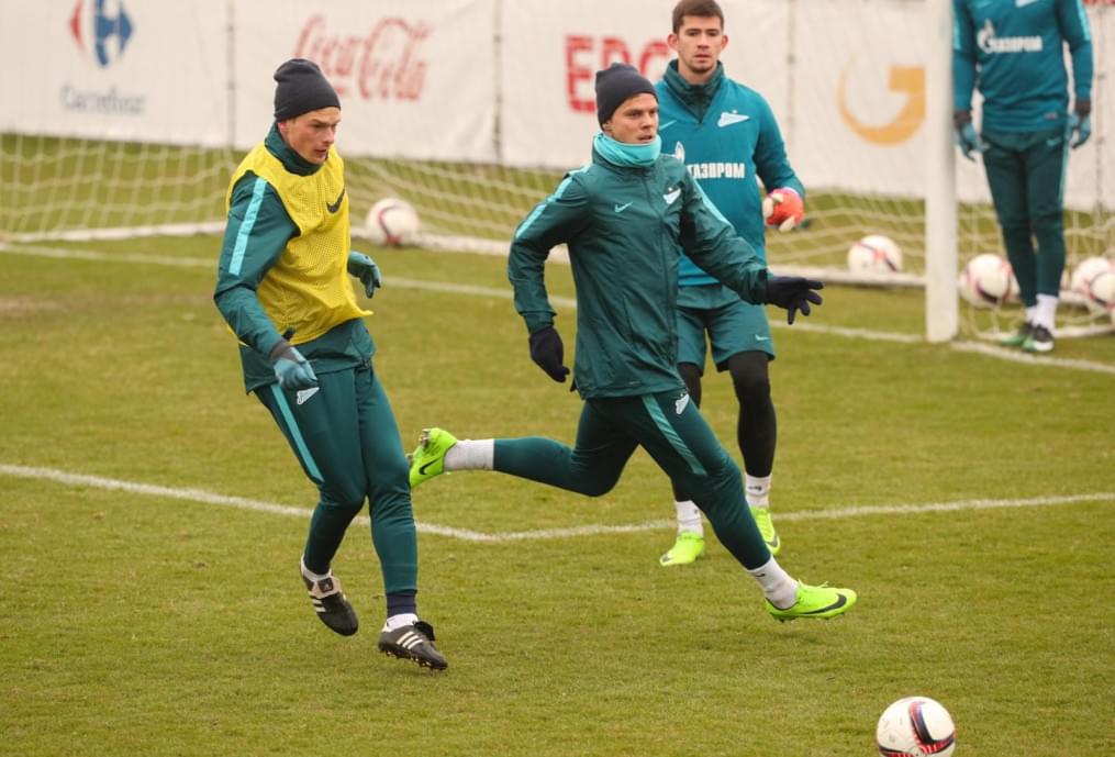 Третьи «Газпром»-тренировочные сборы в Бельгии: 12 февраля, утренняя тренировка
