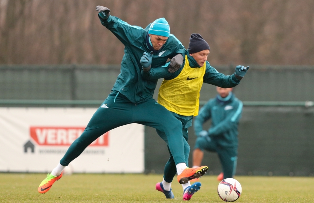 Третьи «Газпром»-тренировочные сборы в Бельгии: 12 февраля, утренняя тренировка