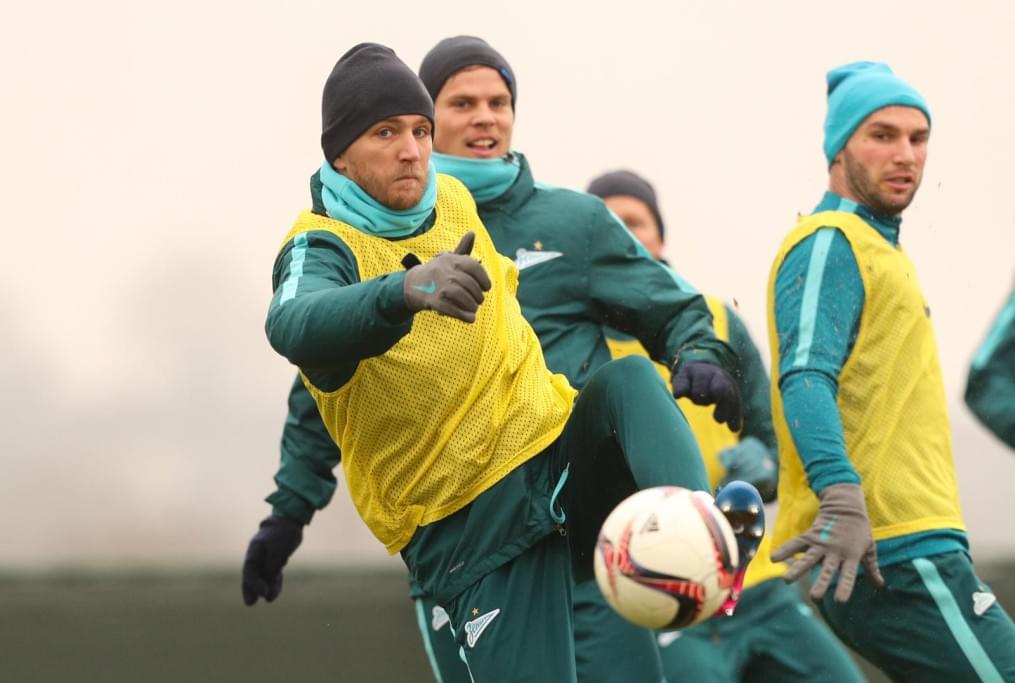 Третьи «Газпром»-тренировочные сборы в Бельгии: 12 февраля, утренняя тренировка