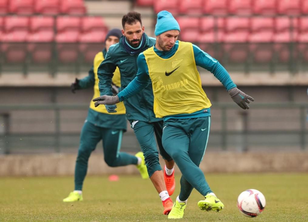 Третьи «Газпром»-тренировочные сборы в Бельгии: 12 февраля, утренняя тренировка