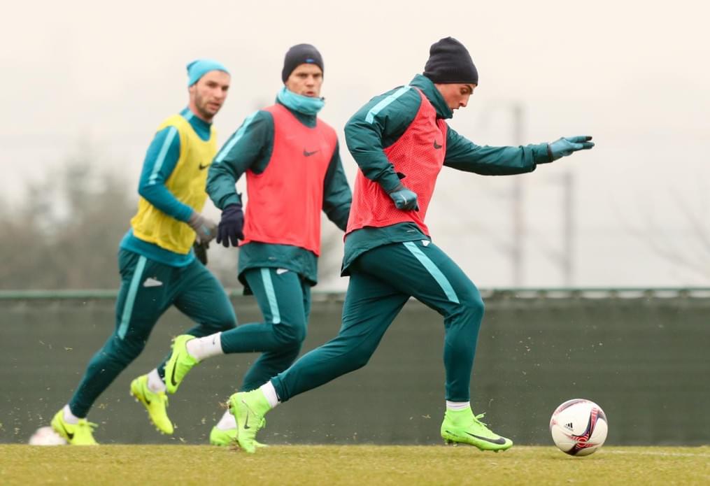 Третьи «Газпром»-тренировочные сборы в Бельгии: 12 февраля, утренняя тренировка