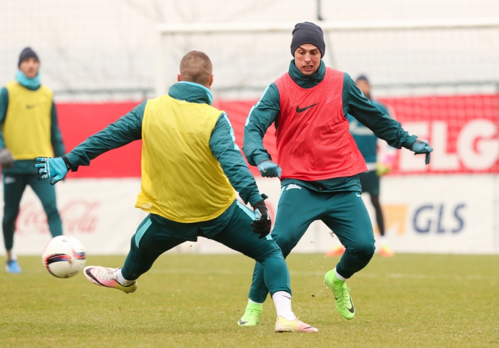 Третьи «Газпром»-тренировочные сборы в Бельгии: 12 февраля, утренняя тренировка