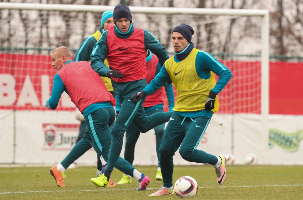 Третьи «Газпром»-тренировочные сборы в Бельгии: 12 февраля, утренняя тренировка