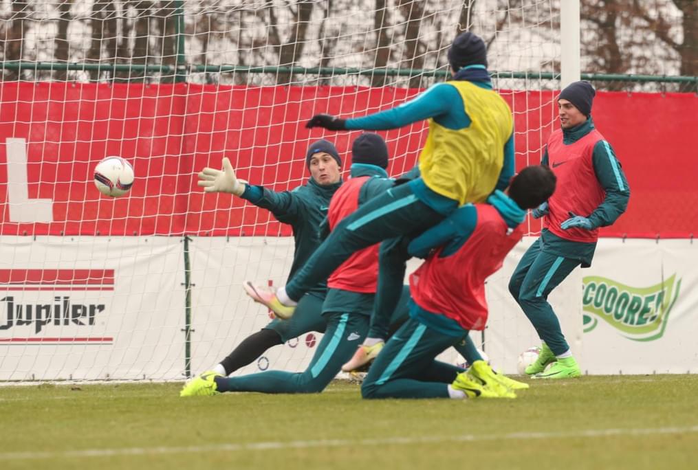 Третьи «Газпром»-тренировочные сборы в Бельгии: 12 февраля, утренняя тренировка