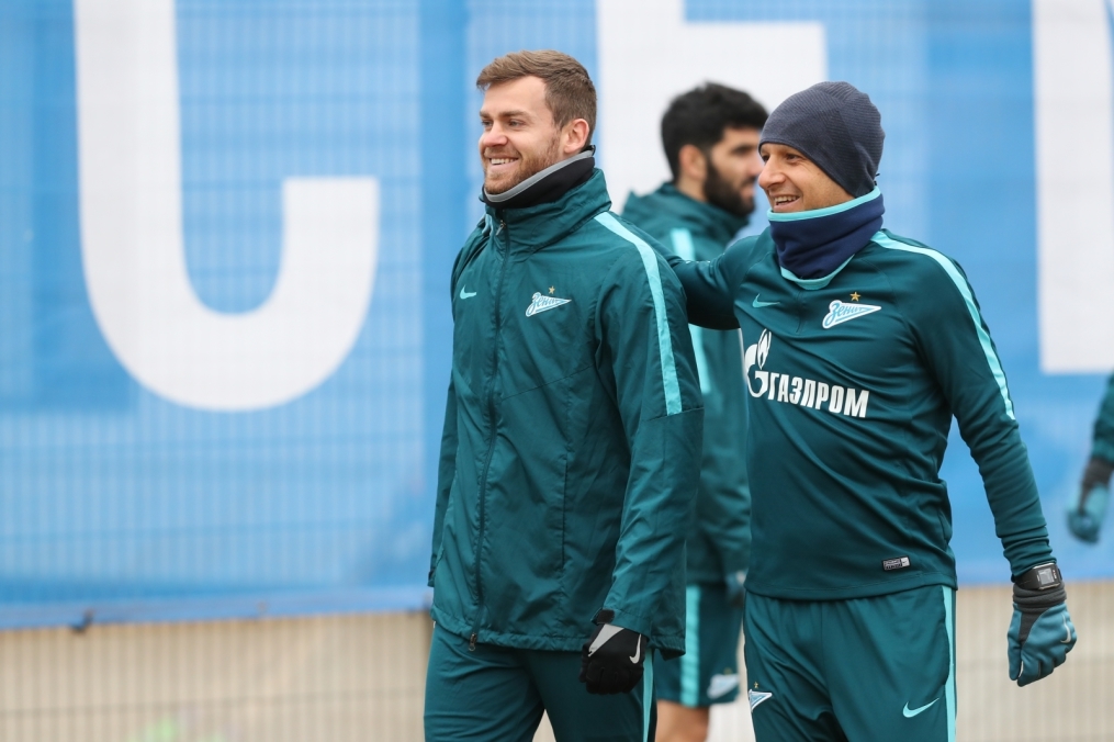 Открытая тренировка «Зенита» перед матчем с ЦСКА