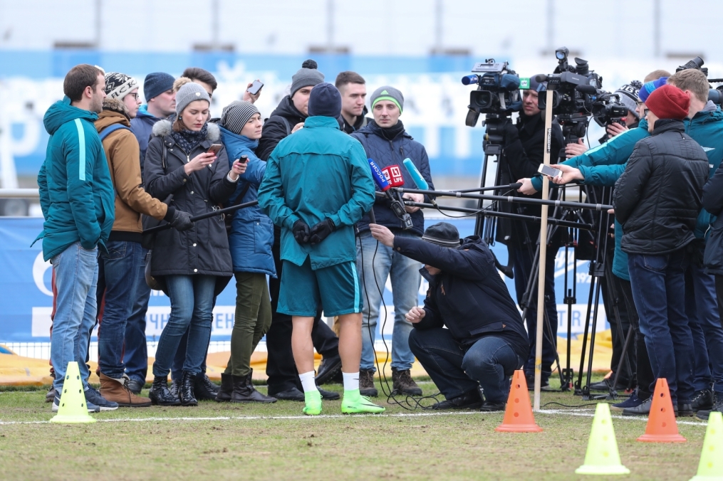 Открытая тренировка «Зенита» перед матчем с ЦСКА