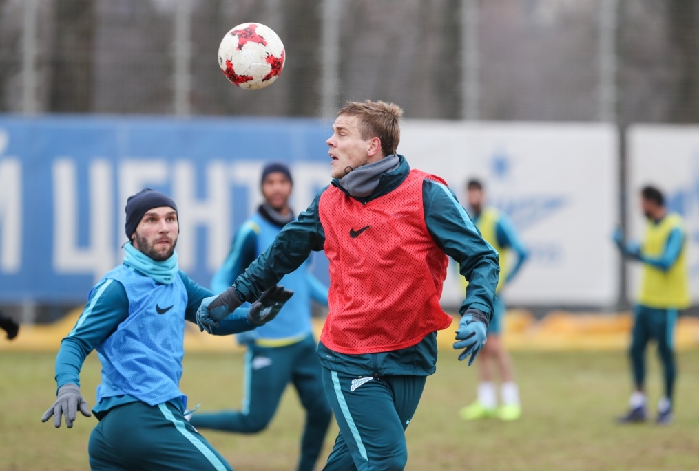 Открытая тренировка «Зенита» перед матчем с ЦСКА