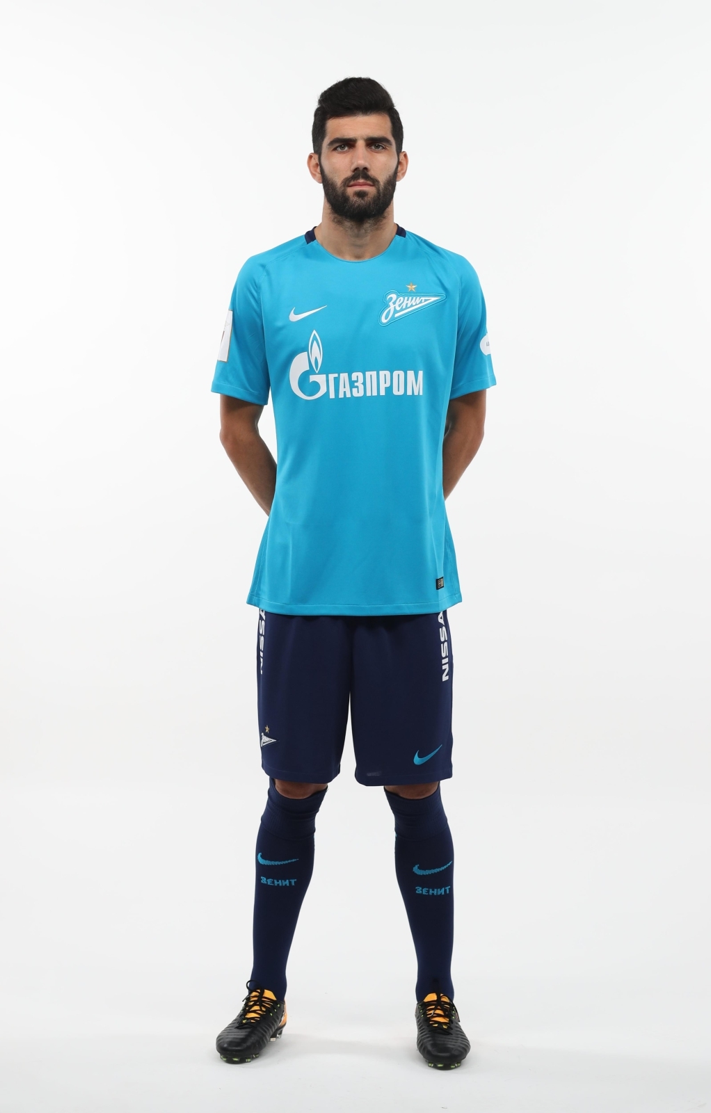 Фотосессия футболистов и тренеров основного состава ФК «Зенит» сезона 2017/2018