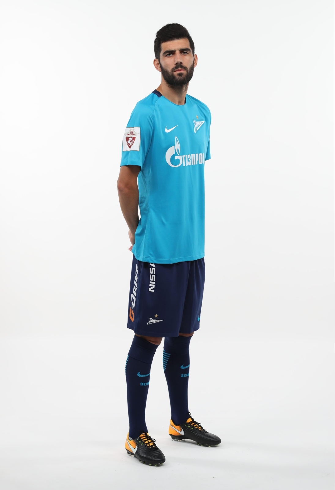 Фотосессия футболистов и тренеров основного состава ФК «Зенит» сезона 2017/2018