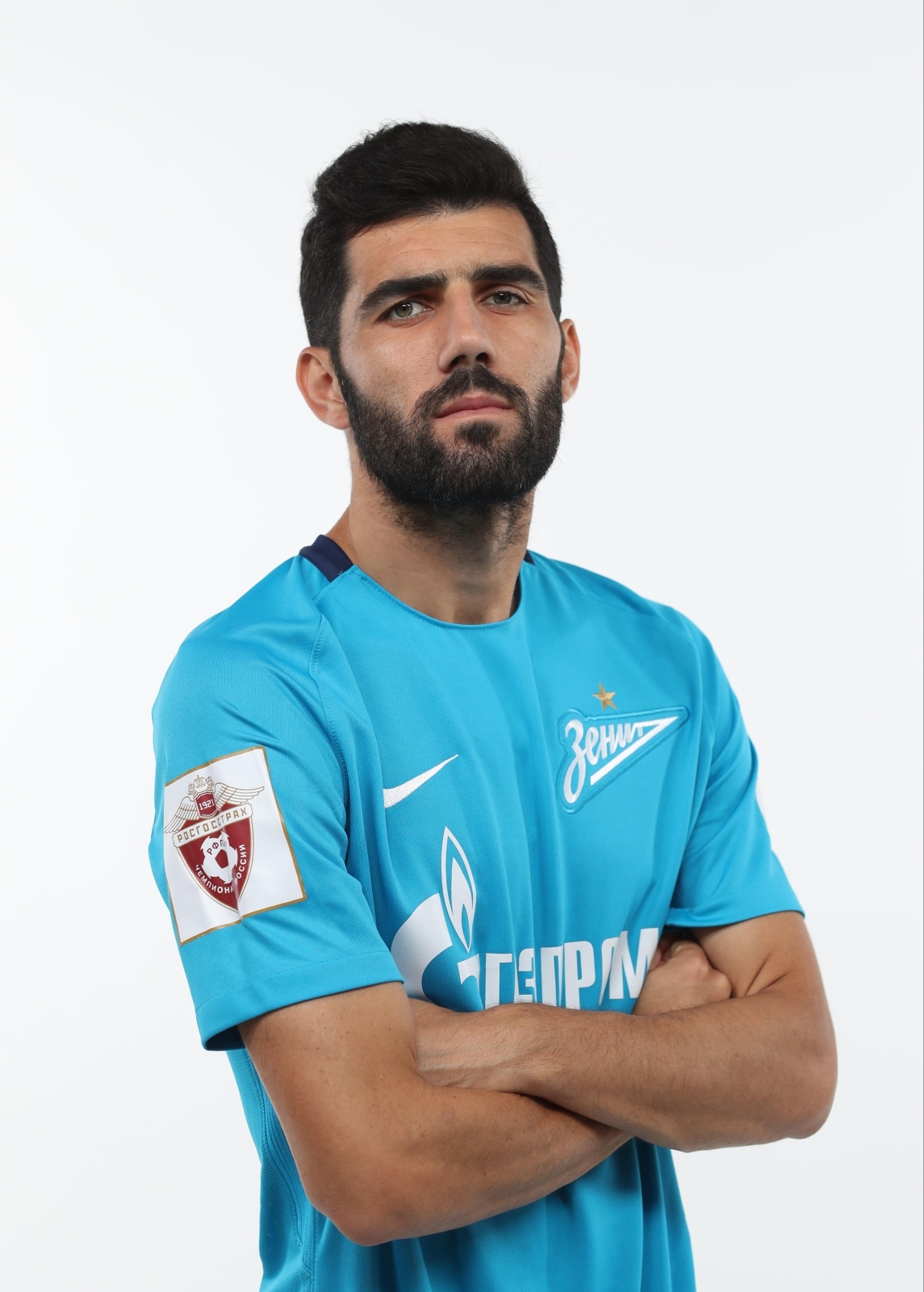 Фотосессия футболистов и тренеров основного состава ФК «Зенит» сезона 2017/2018